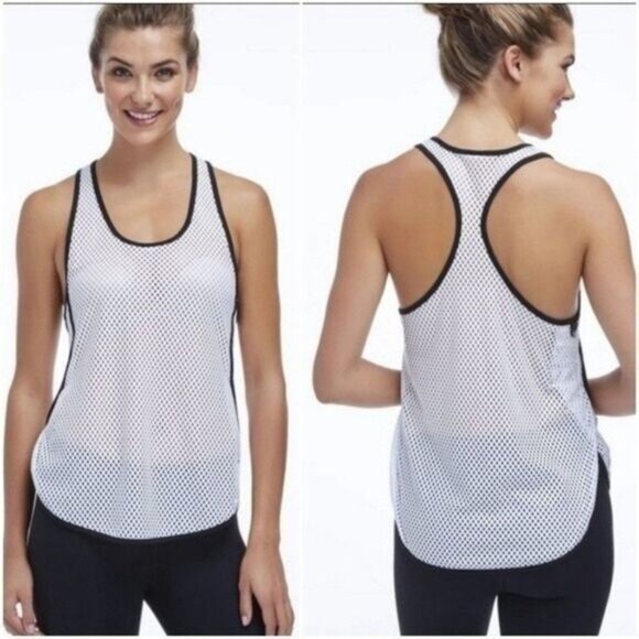FABLETICS Tristan Tank White Mesh Sz XS - Picture 1 of 10
